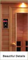 Clearlight 2-3 Person Infrared Essential Aspen Wood Saunas