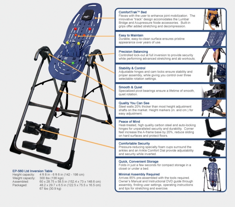 Teeter Hang Ups EP-560 Sport Inversion Table | FitnessZone