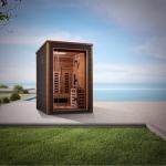 Golden Designs Nora 2 Person Outdoor-Indoor PureTech Hybrid Full Spectrum Sauna